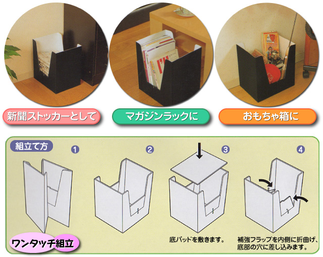 コンパクトストッカーの使い方、組立て方