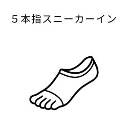 5本指スニーカーイン