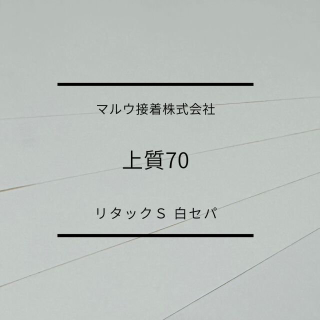 上質70リタックS　白セパ