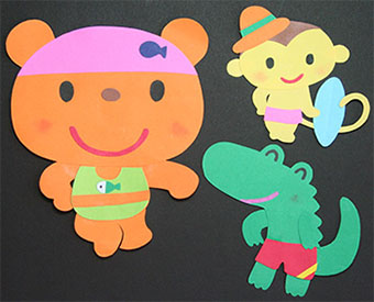 ニューカラーRを使用した貼り絵作品