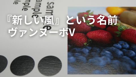 しっとり上質、発色も抜群。印刷映えする高級紙『ヴァンヌーボV』
